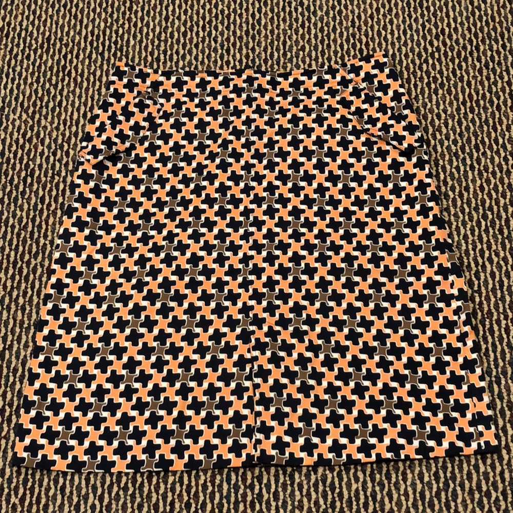 Talbots A-line Checkered Print Skirt Sz 12